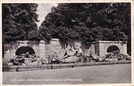 Koln a Rhein. Hildebrandbrunnen am Kaiser Wilhelmsring